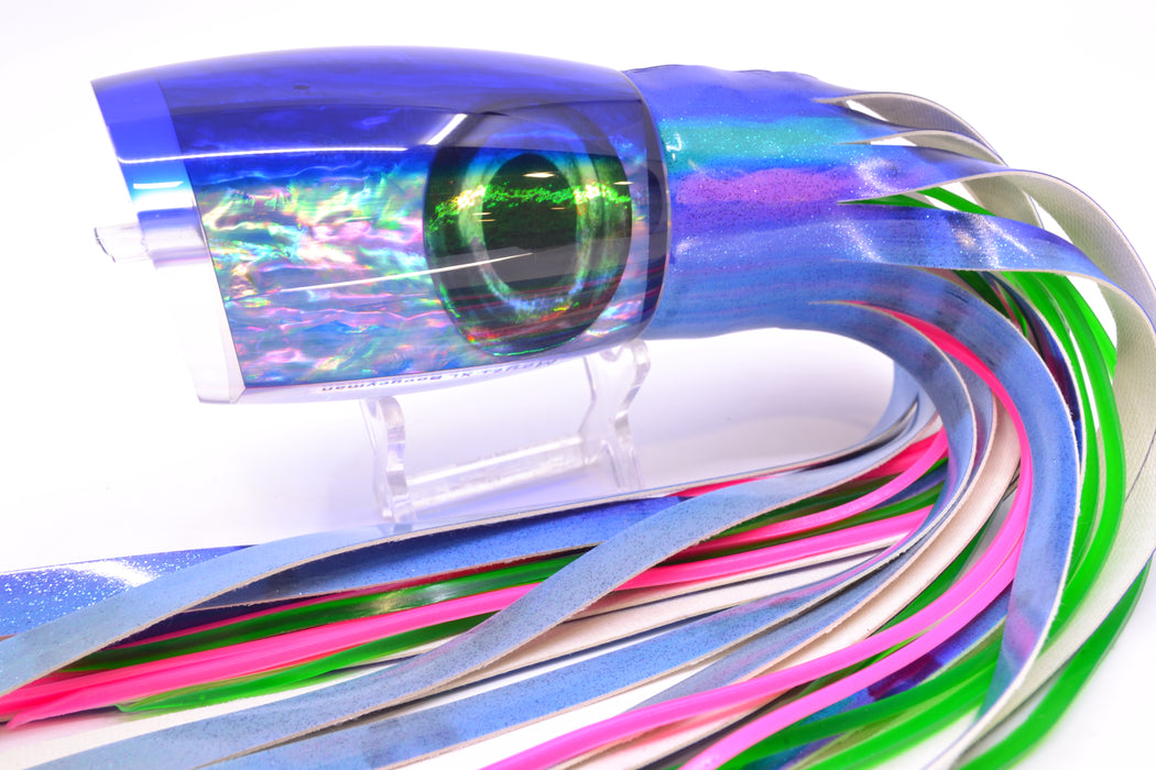 Moyes Lures Blue Awabi Blue Back Taxi Eyes XL Boogeyman 16" 12.7oz FT Vinyl Blueberry