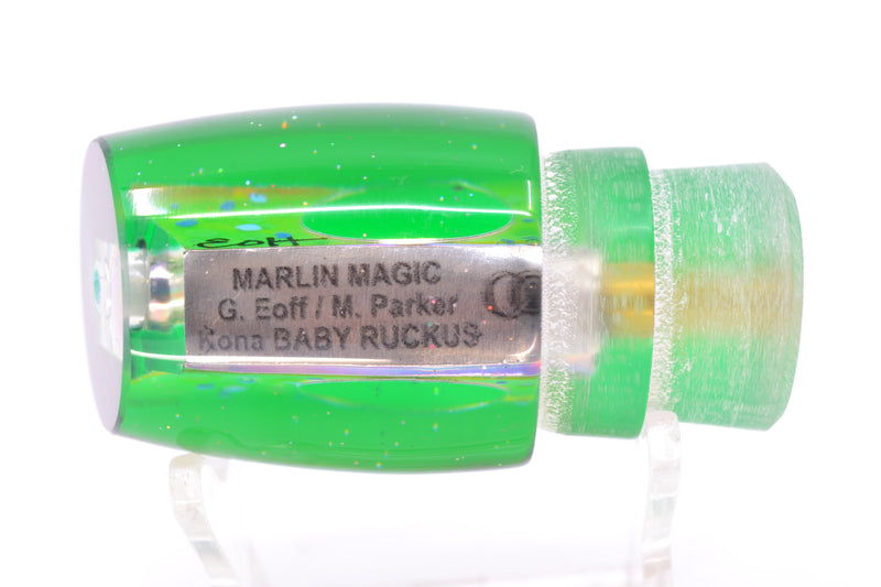 Marlin Magic Lures Mahi MOP Green Back Taxi Eyes Baby Ruckus 10" 4oz