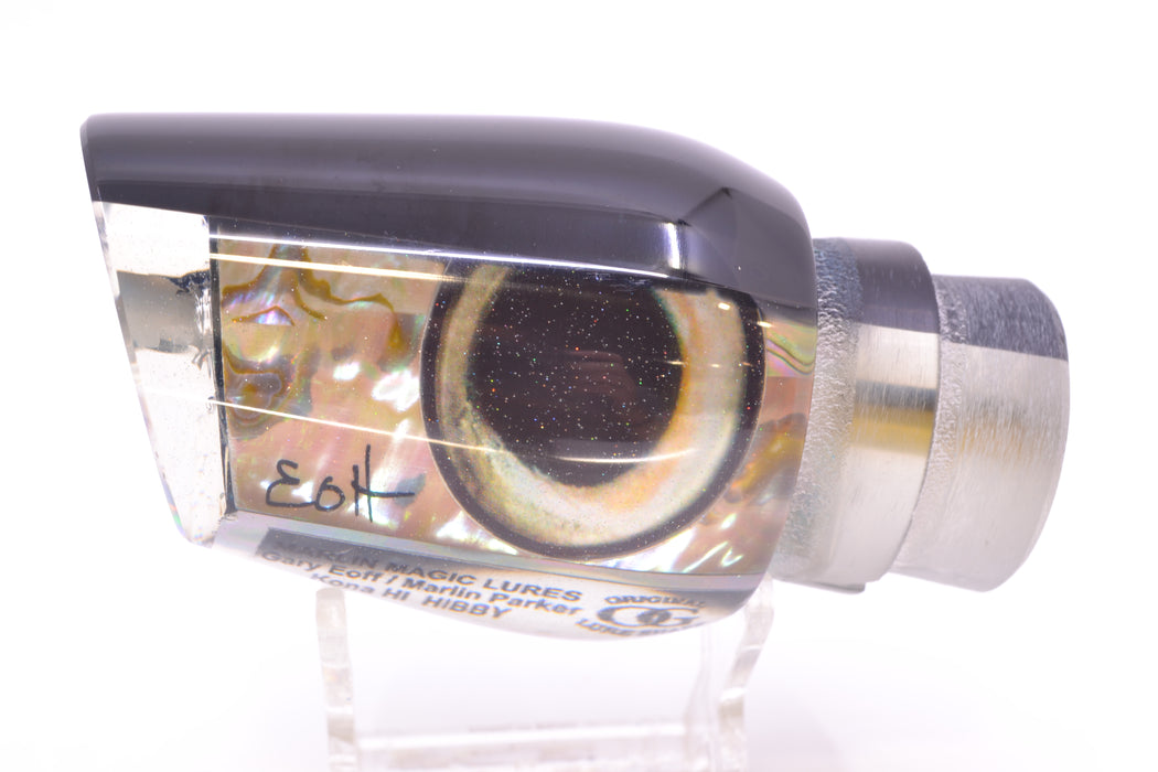 Marlin Magic White Abalone Black Back Taxi Eyes Hibby 14" 8oz