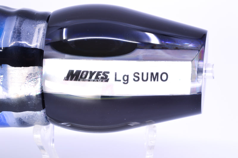 Moyes Lures Skipjack Paua-MOP Black-Purple Back Large Sumo 14" 13.8oz Skirted Skipjack