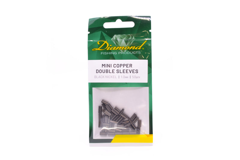 Diamond Mini Copper Double Sleeves - Cable Crimps