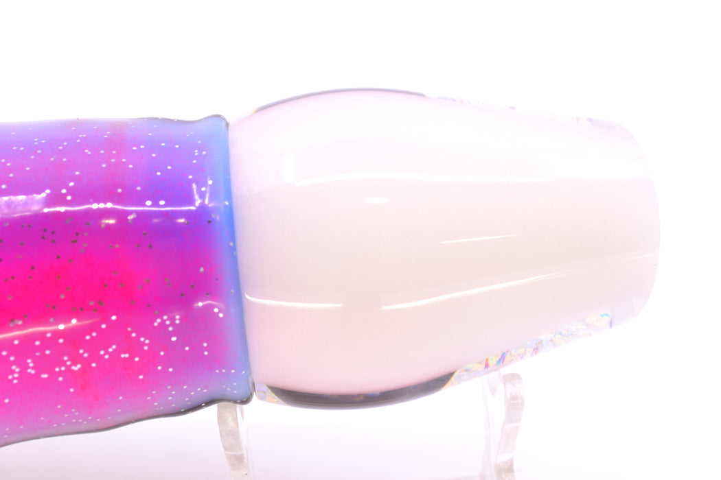 Moyes Lures Ice Rainbow Dichro Strawberry Pearl Back Large Sumo 14" 13.8oz Skirted Gay Bob GZE