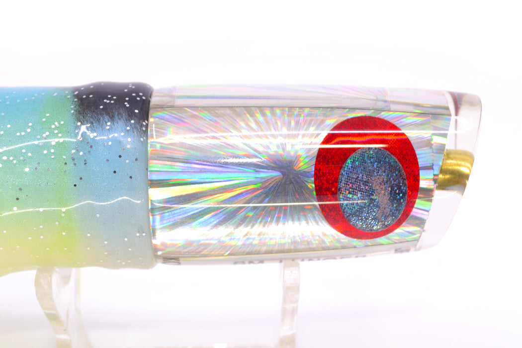 Koya Lures Silver Rainbow Starburst JP Small Lunger 10" 6oz Skirted Fruit Salad GZE