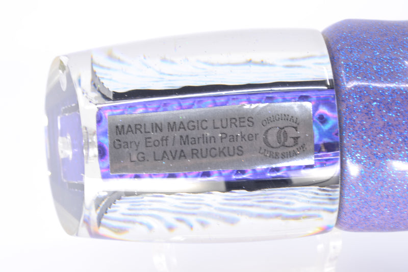 Marlin Magic Purple-Blue Lava Large Ruckus 14" 10oz Vinyl Purple *CHIPPED* GZE