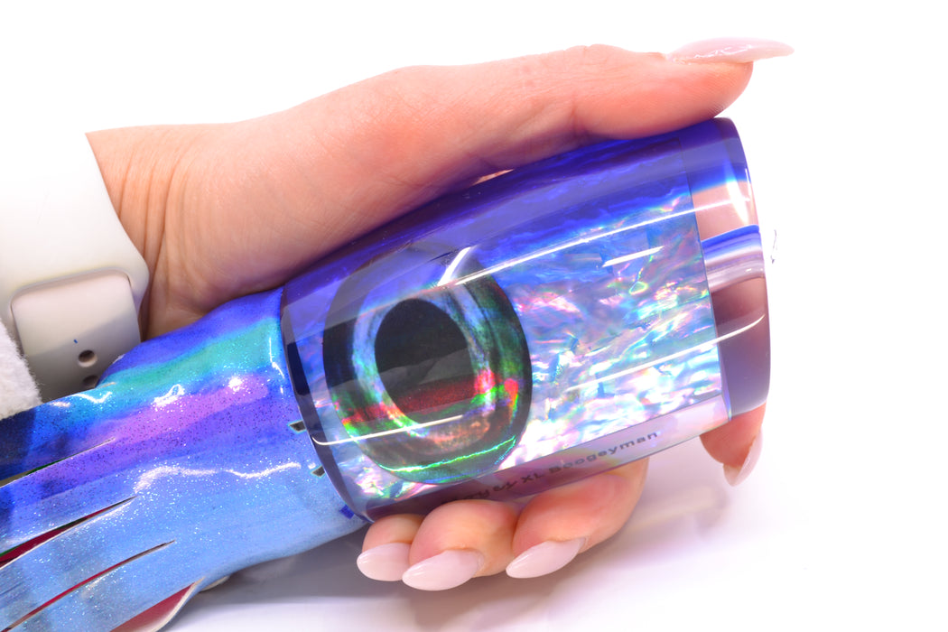 Moyes Lures Blue Awabi Blue Back Taxi Eyes XL Boogeyman 16" 12.7oz FT Vinyl Blueberry