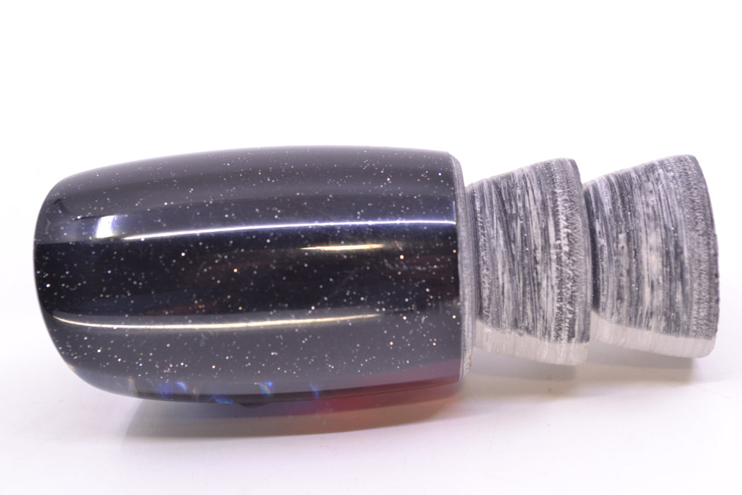 Coggin Lures Black-Blue Dichro Black Back Black-Red Eyes Hualalai Tado Slant 9" 1.2oz