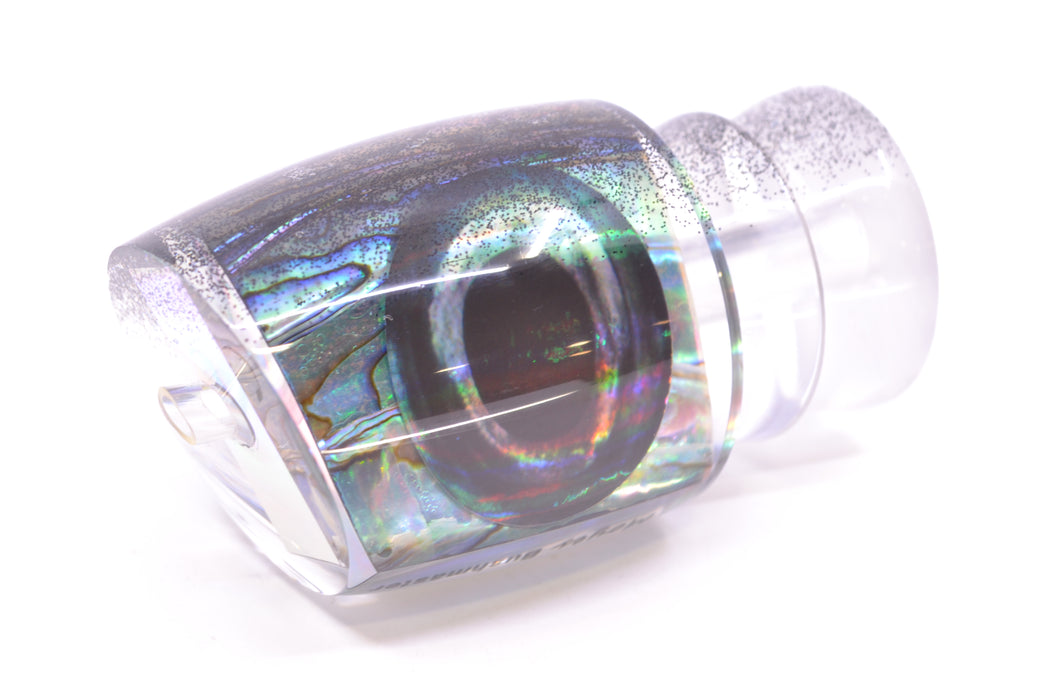 Moyes Lures Blue-Purple Abalone Black Back Taxi Eyes Bushmaster 12" 5.5oz