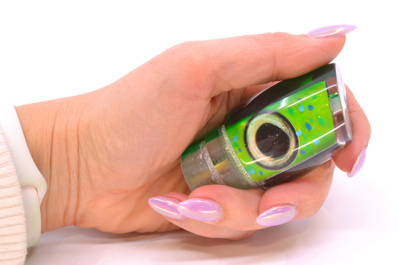 Marlin Magic Lures Mahi MOP Green Back Taxi Eyes Baby Ruckus 10" 4oz