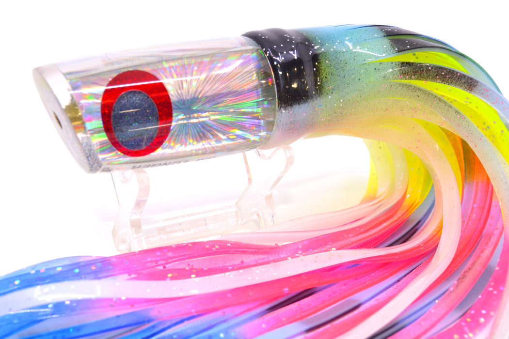Koya Lures Silver Rainbow Starburst JP Small Lunger 10" 6oz Skirted Fruit Salad GZE