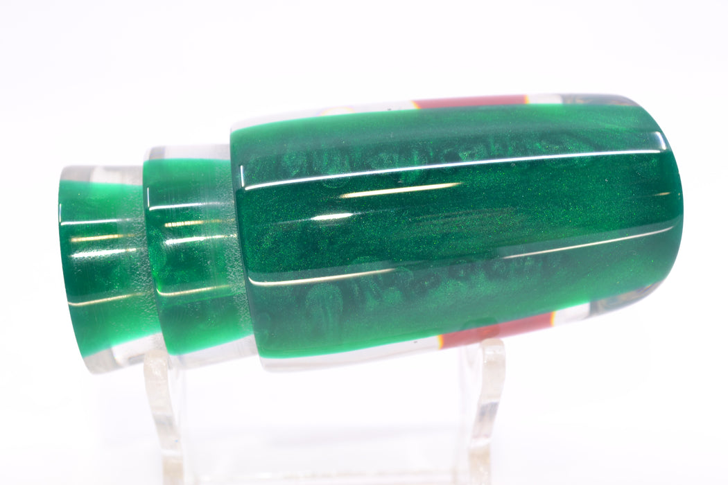 Koya Lures Clear Mirrored Green Back Red Eyes 614 9" 3.5oz GZE