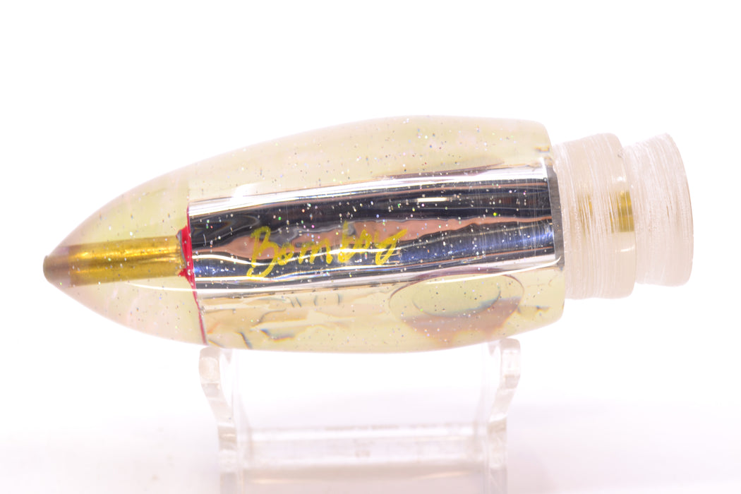 Bomboy Lures White Abalone Strawberry Pearl Back Black-Red Eyes Big Bomb 9"+ 6oz