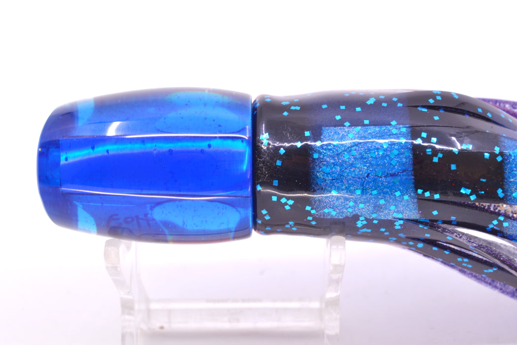 Marlin Magic Purple MOP Blue Back Red Eyes Small Ruckus 9" 5oz Skirted Black-Blue-Purple