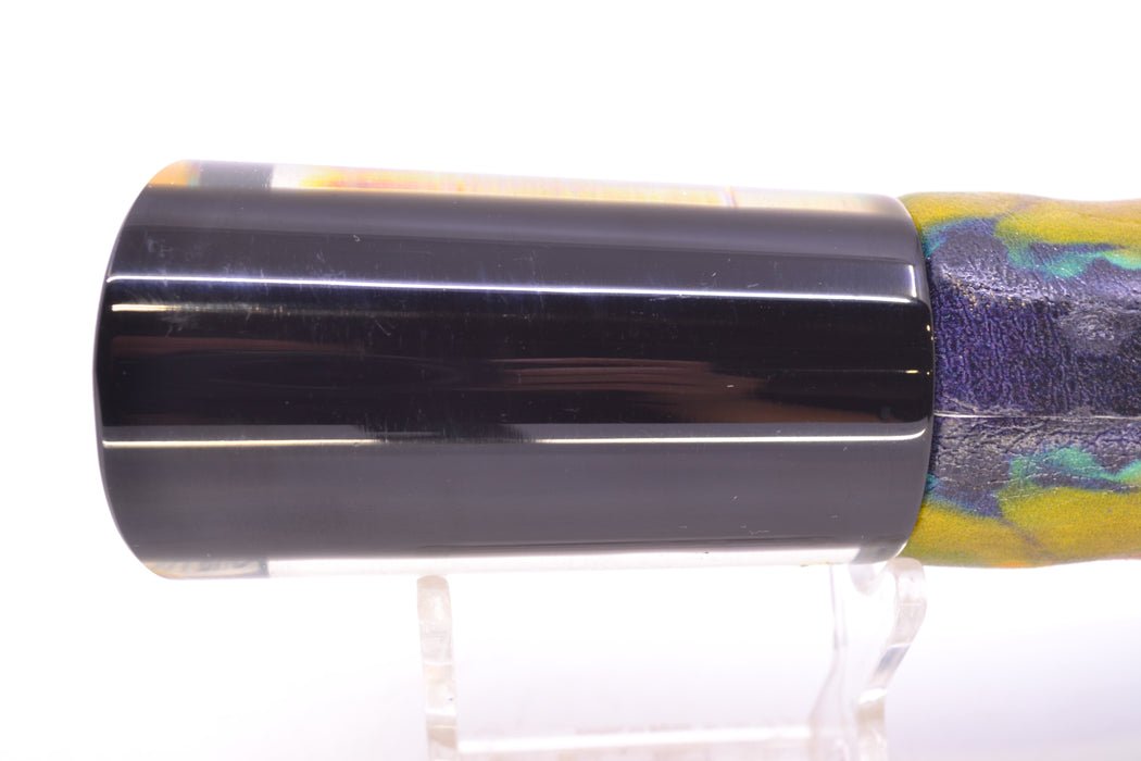 Marlin Magic Lures Golden MOP Black Back Reverse Taper Large Tube 12" 7.5oz ALV Yellowfin