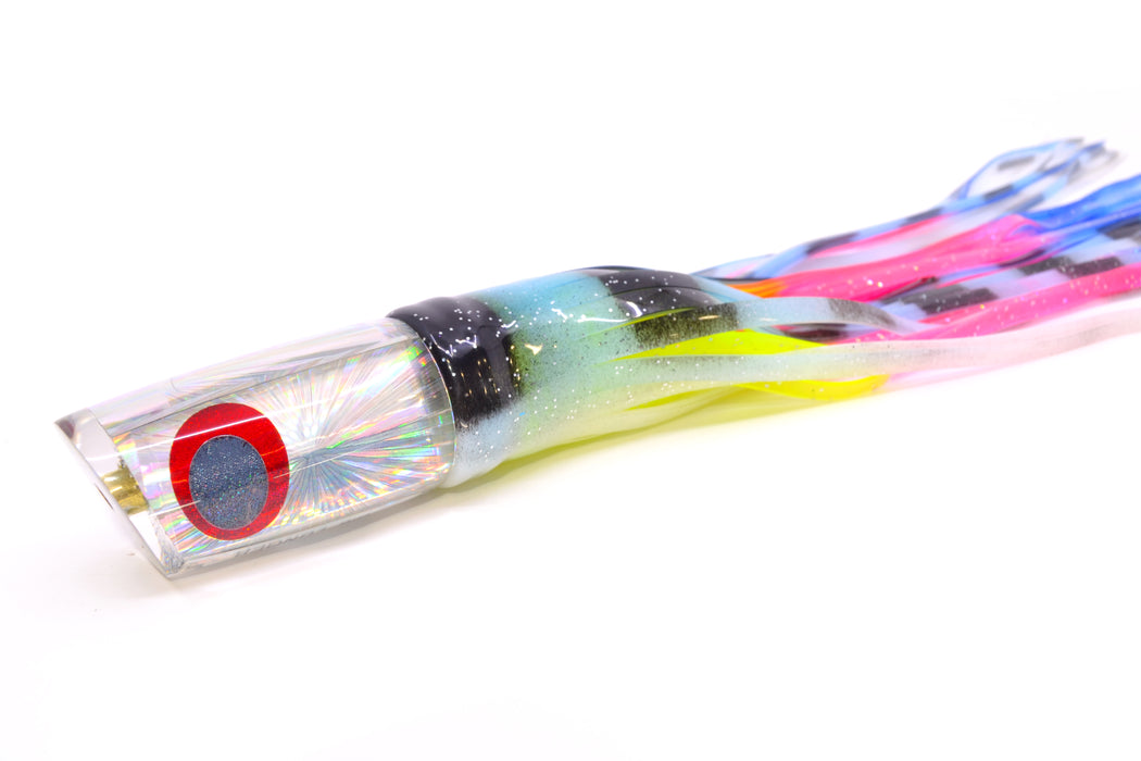 Koya Lures Silver Rainbow Starburst JP Small Lunger 10" 6oz Skirted Fruit Salad GZE