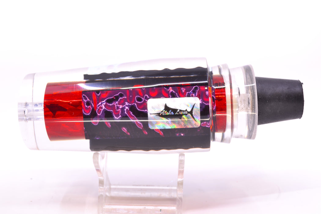 Aloha Lures Red-Orange-Green Dichro Red Rainbow Flake Sundowner 14" 8oz