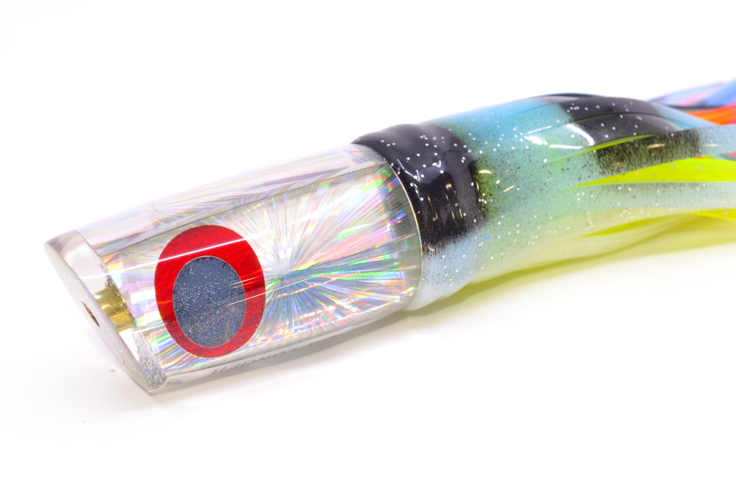 Koya Lures Silver Rainbow Starburst JP Small Lunger 10" 6oz Skirted Fruit Salad GZE