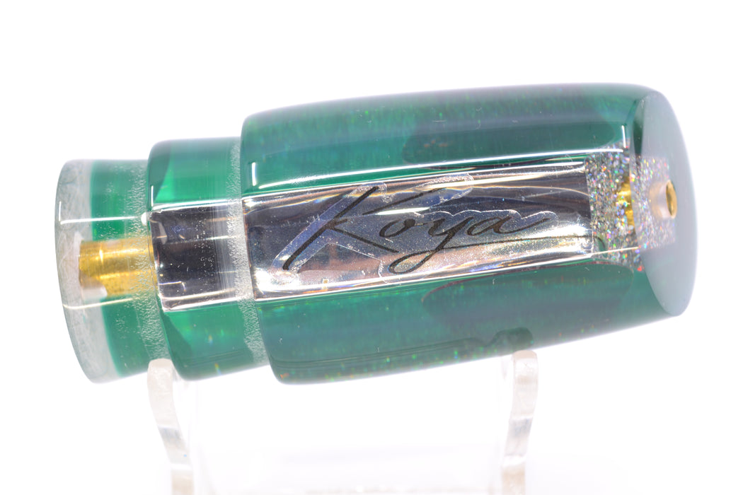 Koya Lures Clear Mirrored Green Back Red Eyes 614 9" 3.5oz GZE