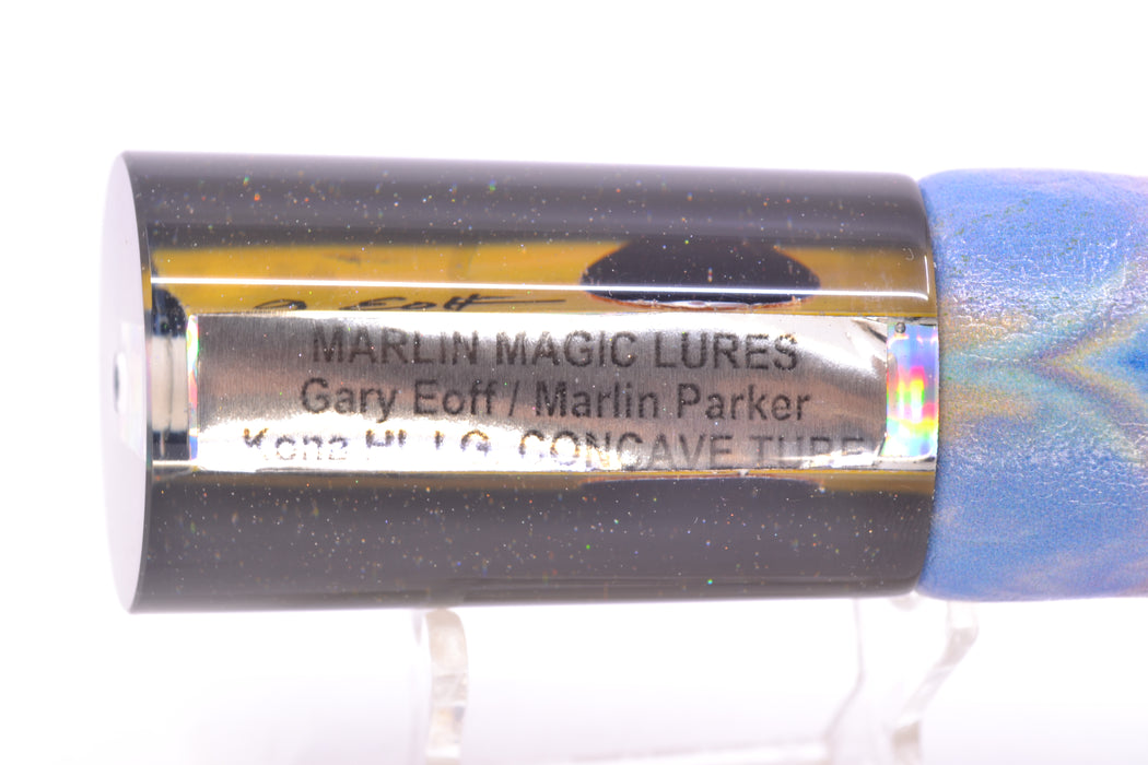 Marlin Magic Lures Golden MOP Black Back Reverse Taper Large Tube 12" 7.5oz ALV Yellowfin