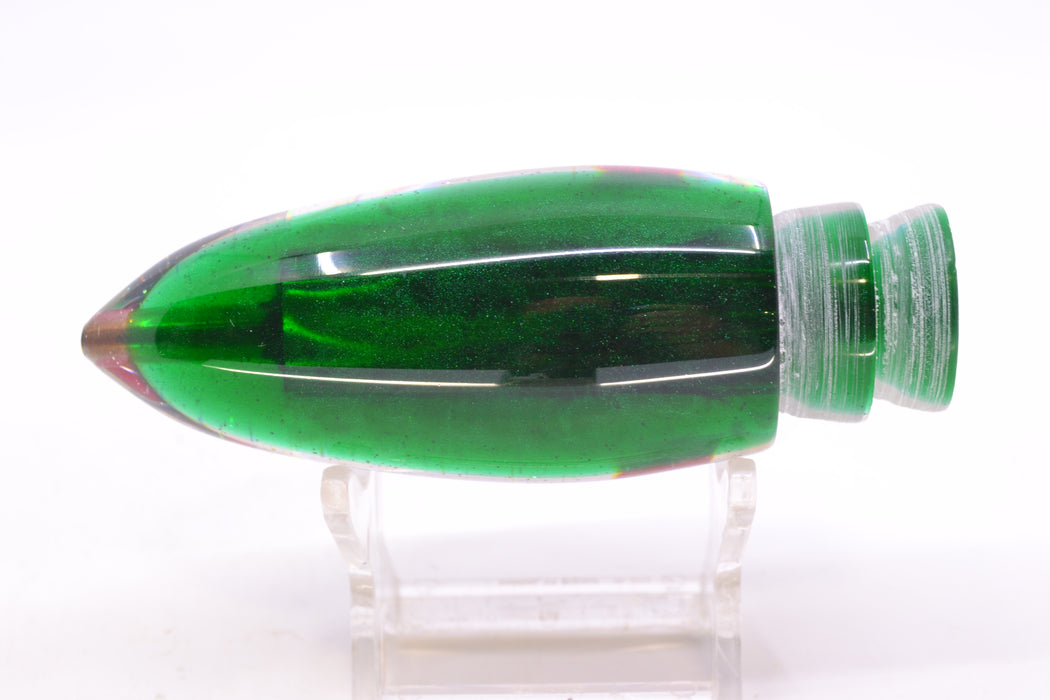 Bomboy Lures White Abalone Green Back Black-Red Eyes Big Bomb 9"+ 6oz