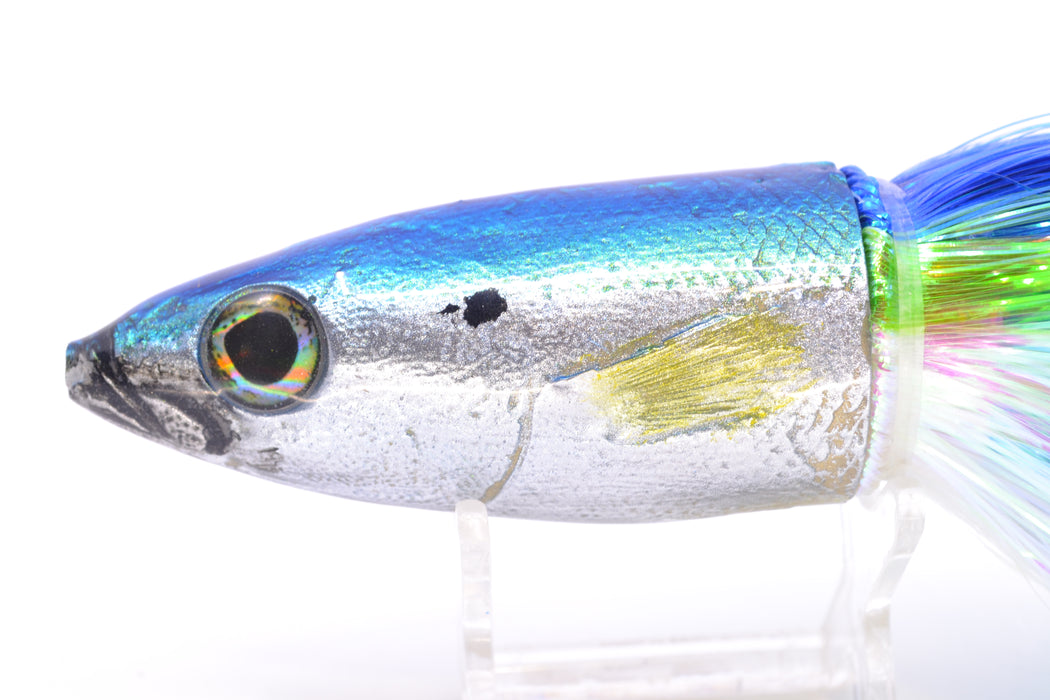 Ali'i Kai Lures Blue-Silver Yellow Fin Opelu 9"+ 9oz EZ Flash Blue-Chartreuse-White