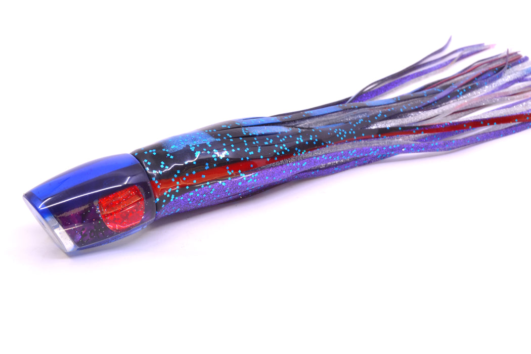 Marlin Magic Purple MOP Blue Back Red Eyes Small Ruckus 9" 5oz Skirted Black-Blue-Purple