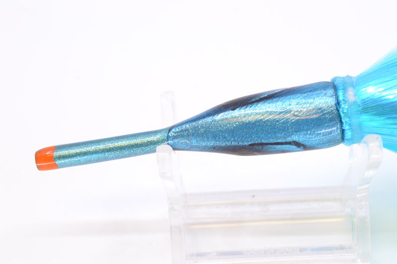 Tsutomu Lures Ice Blue-Silver Ballyhoo 5" 3oz Strobez Ice Blue/Chartreuse