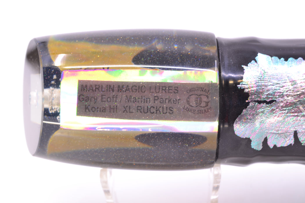 Marlin Magic Lures Golden MOP Black Back XL Ruckus 16" 17oz Skirted Yellowfin *Different Eyes* GZE
