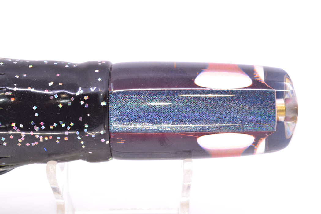 Koya Lures Gray Rainbow JP Small Lunger 10" 6oz Skirted Black Aurora/Rainbow GZE