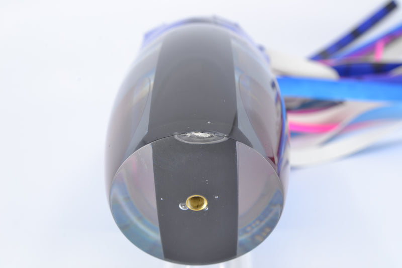 Koya Lures Silver Pearl Red Eyes Large Poi Dog 16" 14.5oz FT Vinyl Blue Dream *CHIPPED*