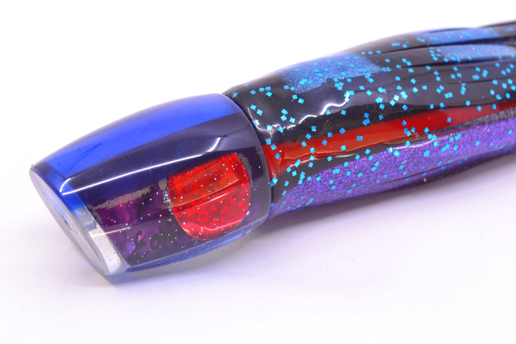 Marlin Magic Purple MOP Blue Back Red Eyes Small Ruckus 9" 5oz Skirted Black-Blue-Purple