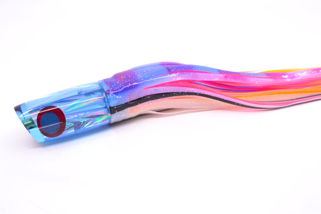 Koya Lures Ice Blue Rainbow Starburst JP Small Lunger 10" 6oz Skirted Gay Bob GZE