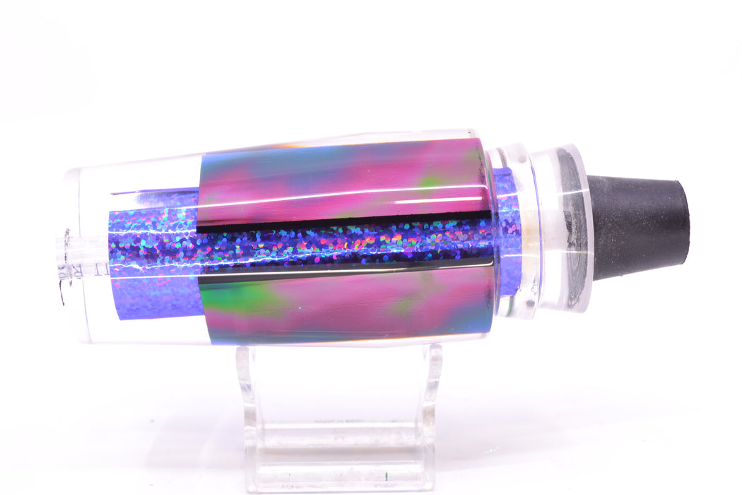 Aloha Lures Green-Purple-Teal Dichro Purple Rainbow Sundowner 14" 8oz