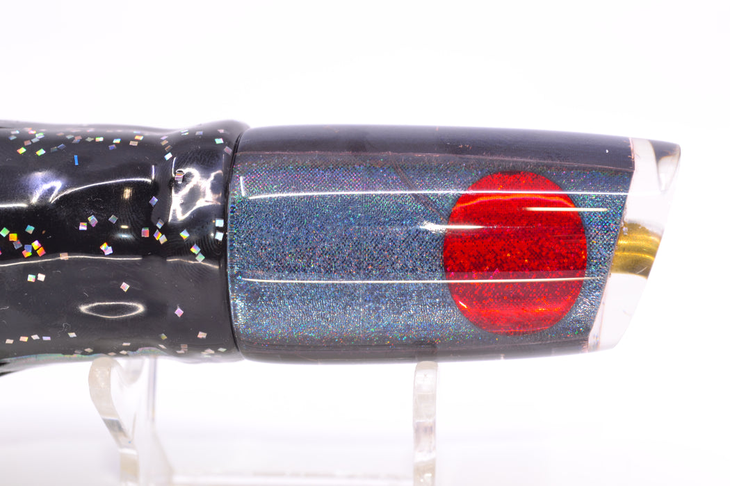 Koya Lures Gray Rainbow JP Small Lunger 10" 6oz Skirted Black Aurora/Rainbow GZE