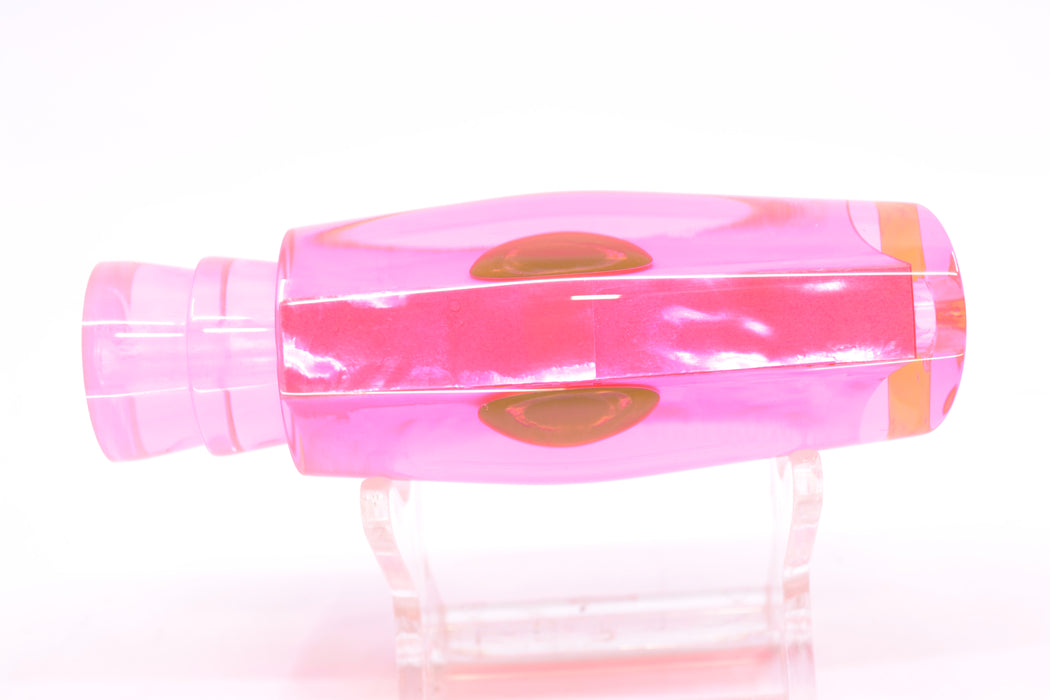 Moyes Lures Fluorescent Pink MOP Taxi Eyes Small Dark-N-Stormy 9" 2.6oz