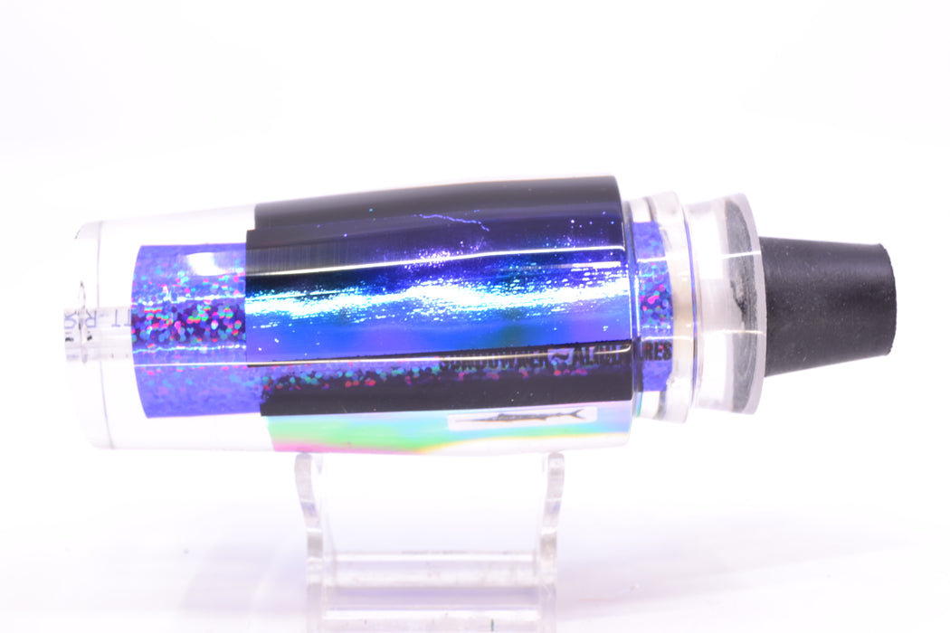 Aloha Lures Green-Purple-Teal Dichro Purple Rainbow Sundowner 14" 8oz