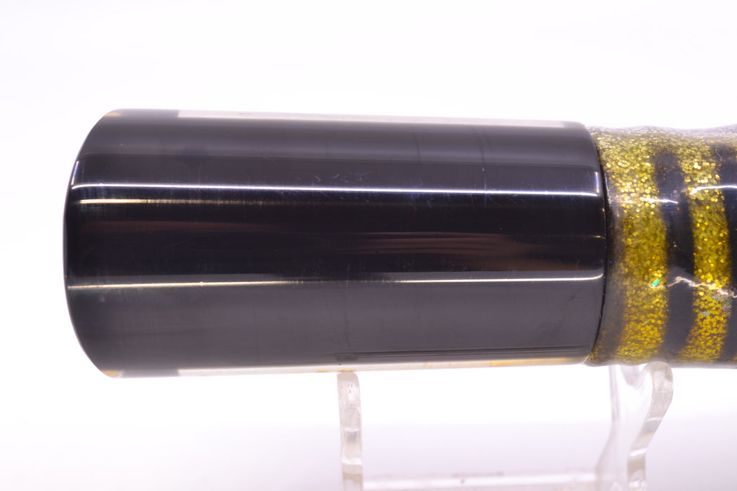 Marlin Magic Lures Golden MOP Black Back Reverse Taper Large Tube 12" 9oz Skirted GZE