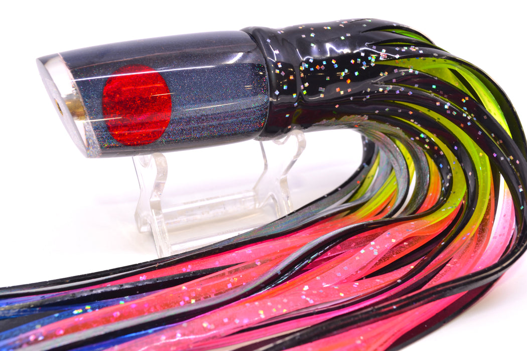 Koya Lures Gray Rainbow JP Small Lunger 10" 6oz Skirted Black Aurora/Rainbow GZE