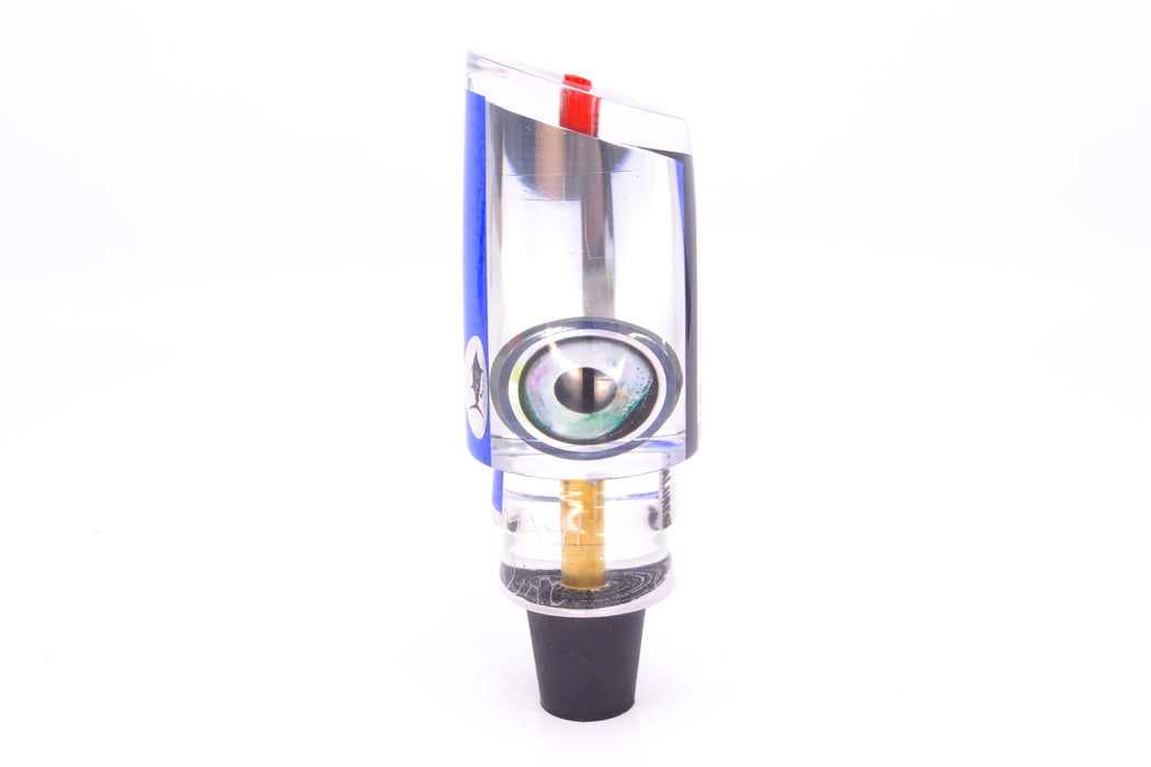 Aloha Lures Clear Mirrored Blue Rainbow Back Taxi Eyes Baby Smash Bait 12" 6.2oz
