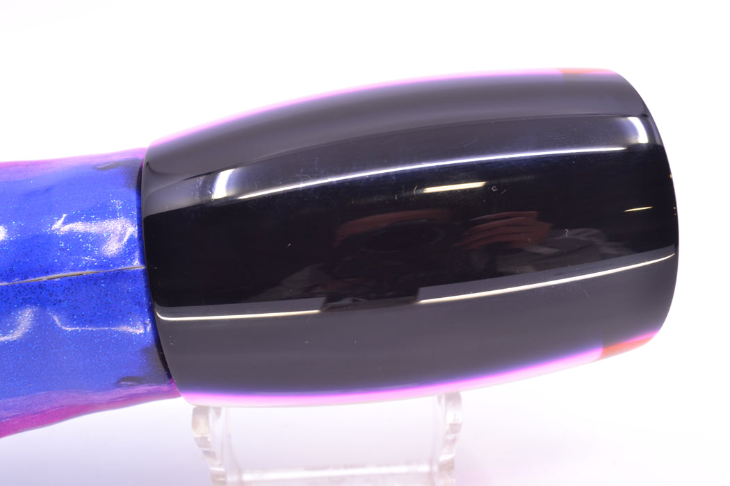 Moyes Lures Rainbow MOP Black-Pink Back XL Boogeyman 16" 12.7oz FT Vinyl Blue Dream