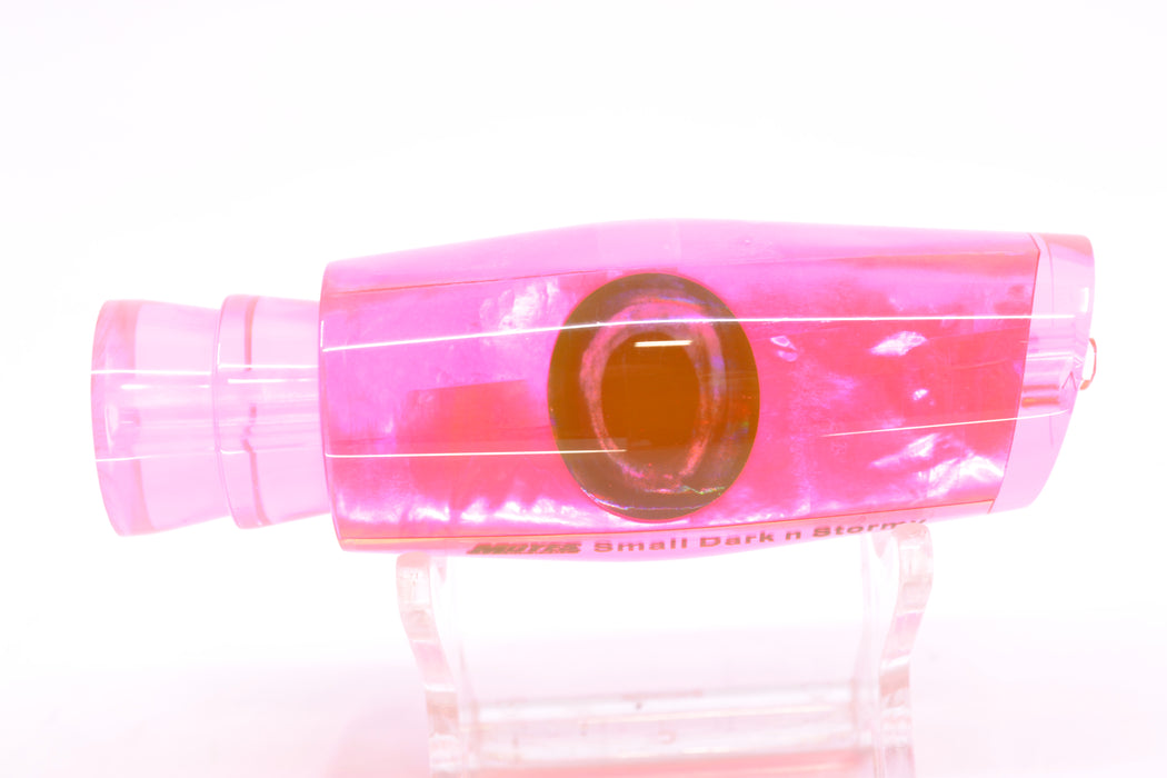 Moyes Lures Fluorescent Pink MOP Taxi Eyes Small Dark-N-Stormy 9" 2.6oz
