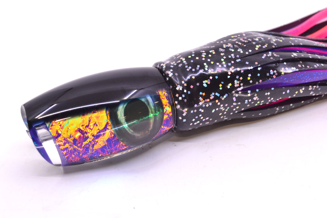 Moyes Lures Purple-Pink Dichro Black Back Medium Argus 12" 6.5oz Skirted Black