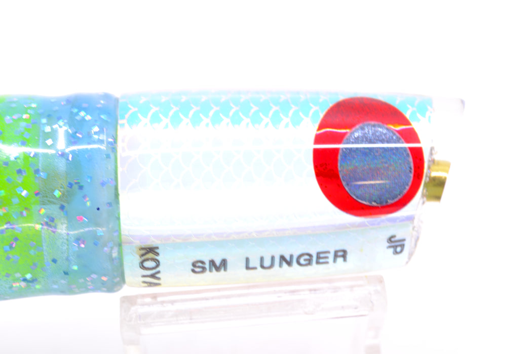 Koya Lures Ice Rainbow Scale JP Small Lunger 10" 6oz Skirted Ice Blue/Rainbow GZE