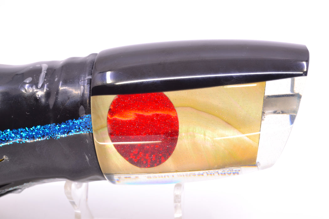 Marlin Magic Lures Golden MOP Black Back XL Ruckus 16" 17oz Skirted Yellowfin *Different Eyes* GZE