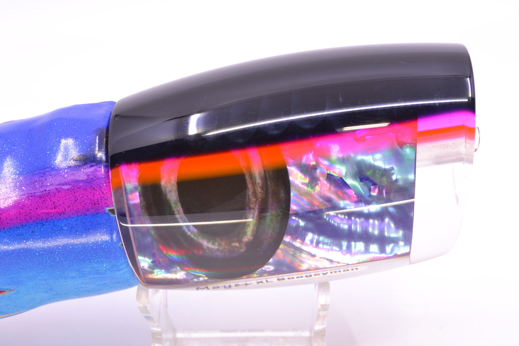 Moyes Lures Rainbow MOP Black-Pink Back XL Boogeyman 16" 12.7oz FT Vinyl Blue Dream