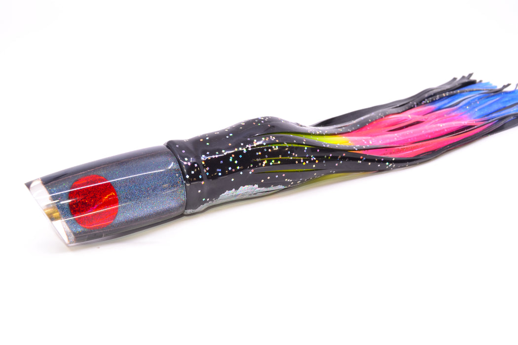 Koya Lures Gray Rainbow JP Small Lunger 10" 6oz Skirted Black Aurora/Rainbow GZE