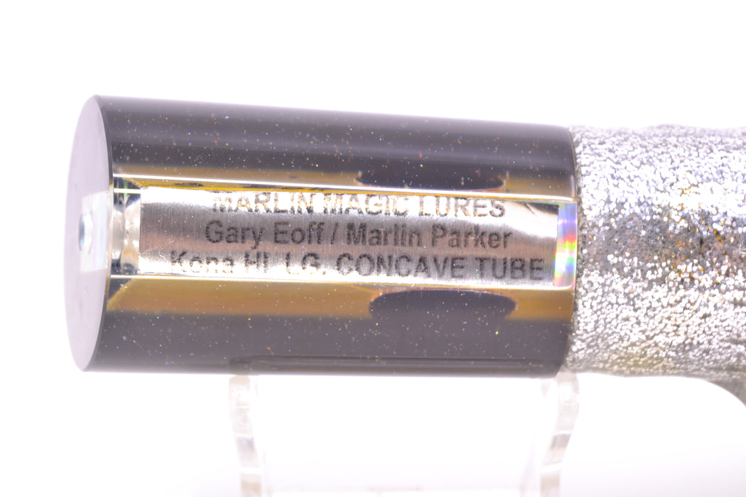 Marlin Magic Lures Golden MOP Black Back Reverse Taper Large Tube 12" 9oz Skirted GZE