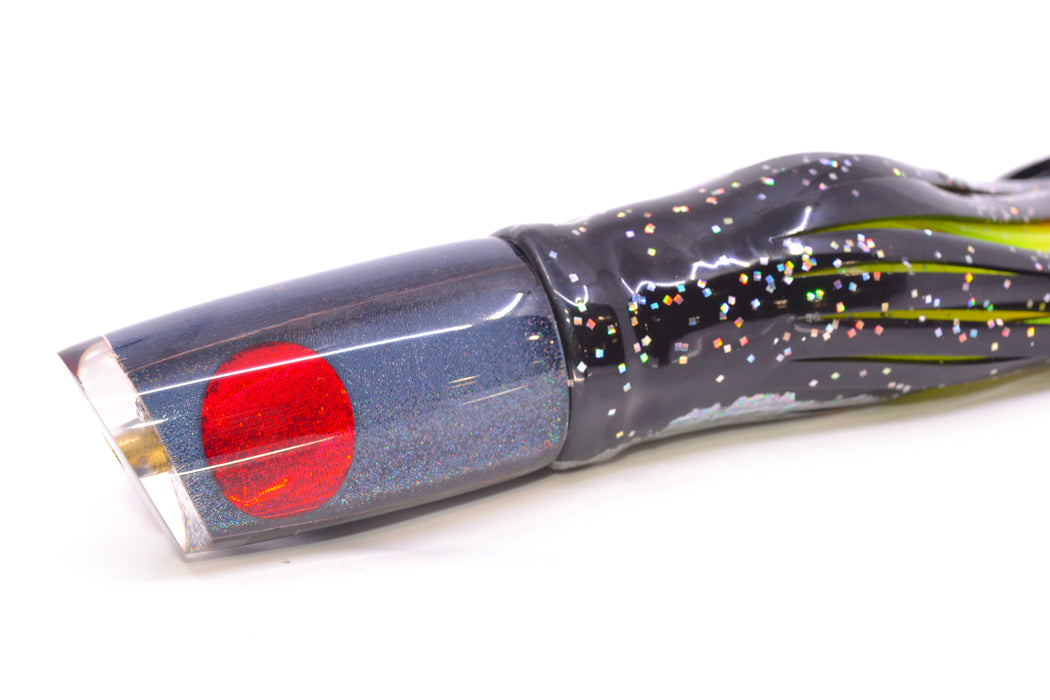 Koya Lures Gray Rainbow JP Small Lunger 10" 6oz Skirted Black Aurora/Rainbow GZE