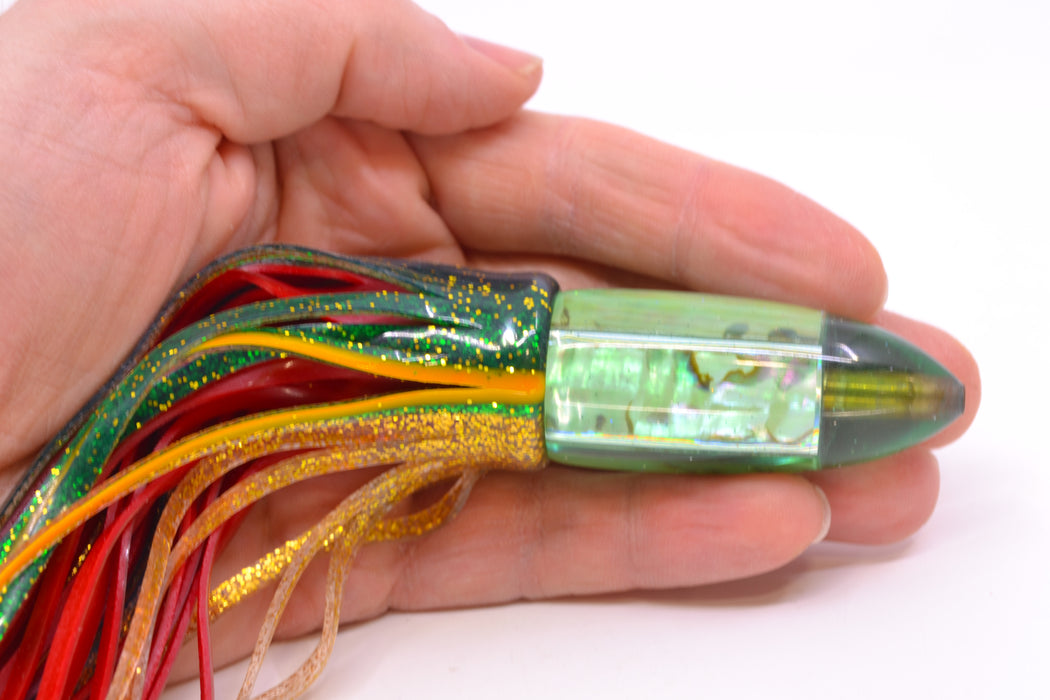 Unknown Green Tint Abalone "Killer Bee" Bullet 7" 4oz Skirted New Pre-Owned