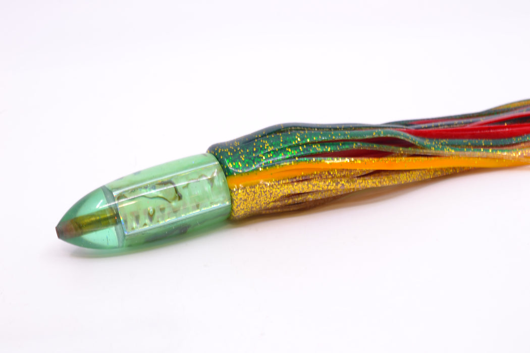 Unknown Green Tint Abalone "Killer Bee" Bullet 7" 4oz Skirted New Pre-Owned