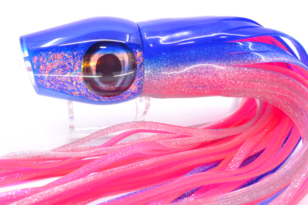 Moyes Lures Blue-Pink Dichro Blue Back Large Sumo 14" 13.8oz Skirted Blue-Silver/Pink GZE